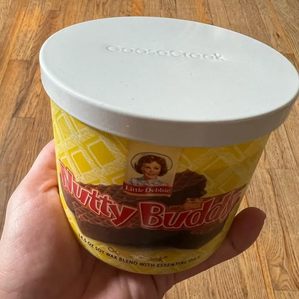 Goose Creek Little Debbie Lmtd Ed 3 Wick Candle Nutty Buddy 14.5oz